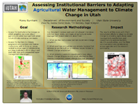 Assessing Institutional Barriers to Adapting Agricultural Water Management to Climate Change in Utah
