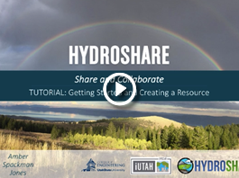 Getting Started and Creating a Resourse in HydroShare