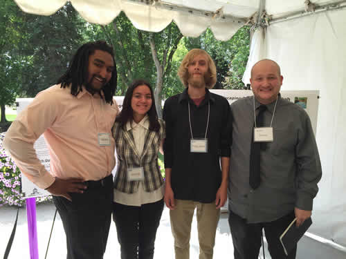 Jordan, Viviane, Matt J, and Matt B at the iUTAH Symposium