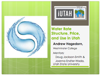 Water Rate Structure, Price, 
Water Rate Structure, Price, 
and Use in Utah